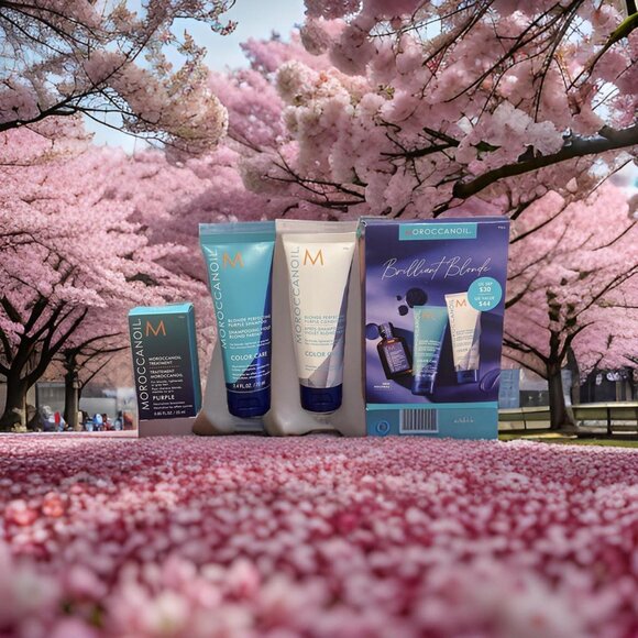 Moroccanoil Purple Blonde Shampoo Conditioner Treatment Kit